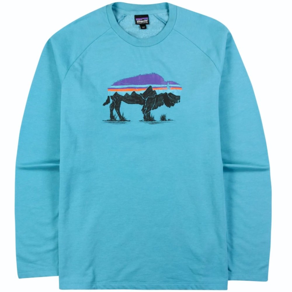 Men's Patagonia Fitz Roy Bison Lightweight Crew Sweatshirt | Medium